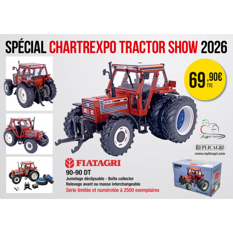 Tracteur FIATAGRI 90-90 DT Jumelage déclipsable REPLICAGRI 1/32 ACA26