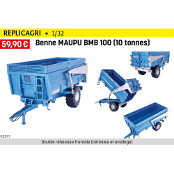 Benne miniature MAUPU BMB 100 10 tonnes REP297 Réplicagri 1-32