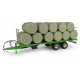 20 balles rondes d'ensilage enrubannées vertes H7231