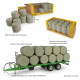 20 balles rondes d'ensilage enrubannées vertes H7231