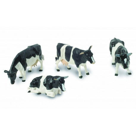 4 Vaches Holstein 40961 BRITAINS 1/32