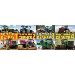 Pack 4 DVD TRACTEURS GEANT 1 à 4