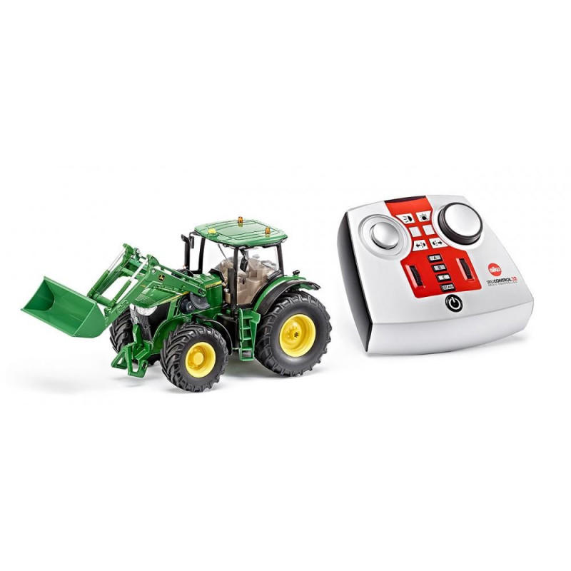 Tracteur John Deere avec chargeur frontal au 1/64eme blister Siku