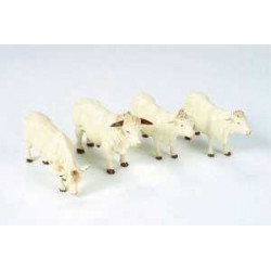4 vaches charolaises 40962 BRITAINS 1/32