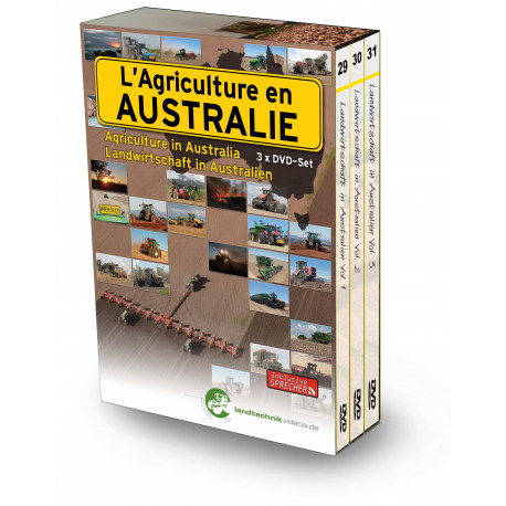 PACK 3 DVD AGRICULTURE EN AUSTRALIE Tome 1-2-3 CD00384