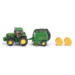 JOHN DEERE 7530 ET PRESSE 990 1665 SIKU 1/64 