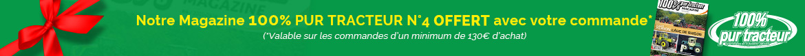 Notre Magazine 100 % pur tracteur offert avec votre commande d'un minimum de 130 €